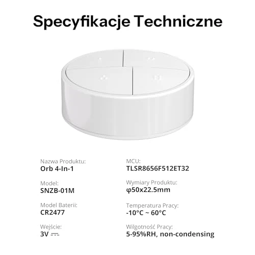 4-in-1 Zigbee Smart Scene Button — Smart Home Hub, Sonoff