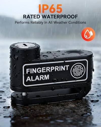 Motorcycle Disc Brake Lock with Alarm, YBLNTEK