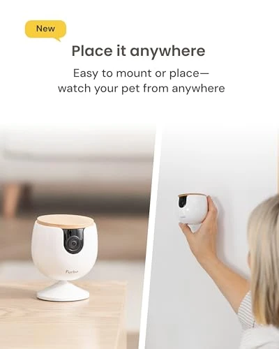 Pet Camera with Barking/Meowing Alerts and Tracking, Furbo