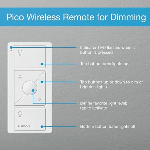 Pico Remote for Smart Dimmer Switch — Smart Switch, Lutron