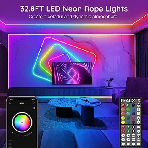 Flexible LED Rope Lights with App/Remote Control — LED Strip Lights, AILBTON