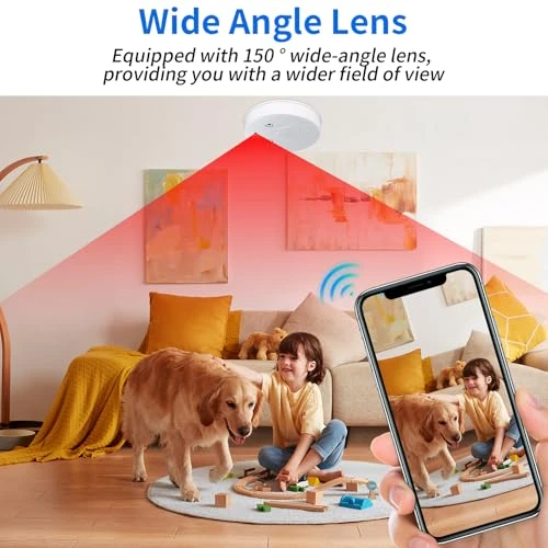 Smart Camera with Night Vision and Motion Detection — Security Camera, eovas