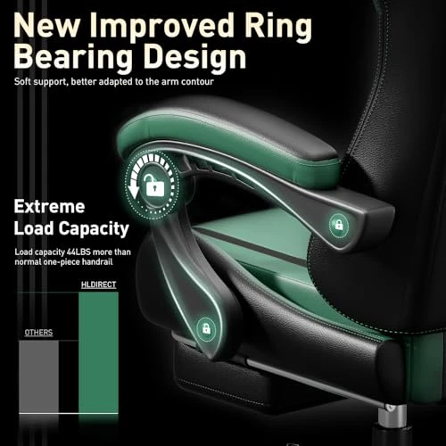 Ergonomic Gaming Chair with Massage Lumbar Support — Smart Chairs, HLDIRECT