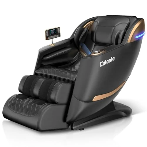 Massage Chair Full Body, Zero Gravity SL-Track Shiatsu Massage Recliner Chair with Body Scan, Airbags, Foot Rollers,... — Beds & Tables, Culanta