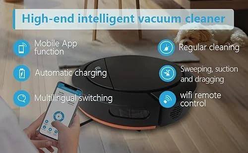 Self-Emptying Robot Vacuum and Mop Combo — Robot Vacuum, Generic
