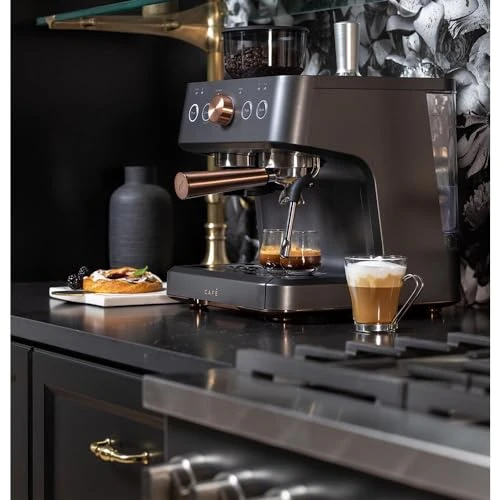 Semi Automatic Espresso Machine with Milk Frother — Coffee Maker, Café
