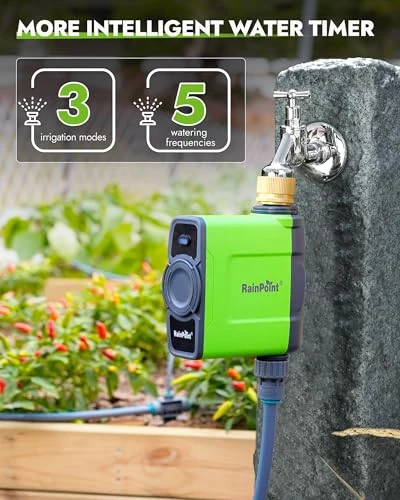 WiFi Water Timer for Garden Hose — Irrigation System, RainPoint