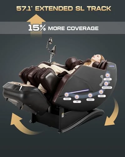 Zero Gravity Shiatsu Massage Chair Recliner — Massage Gun, Armali