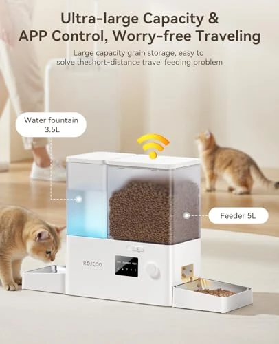 Automatic Cat Feeder and Gravity Water Dispenser — Automatic Feeders, ROJECO