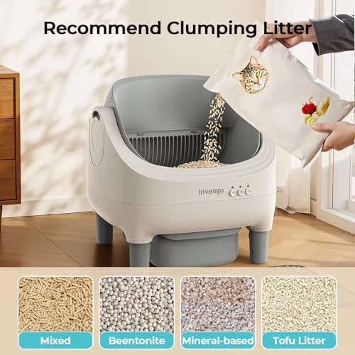 Automatic Cat Litter Box Self Cleaning — Self-Cleaning Litter Box, Invengo