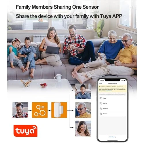 Door and Window Sensor — Smart Home Security, PHOVOLT