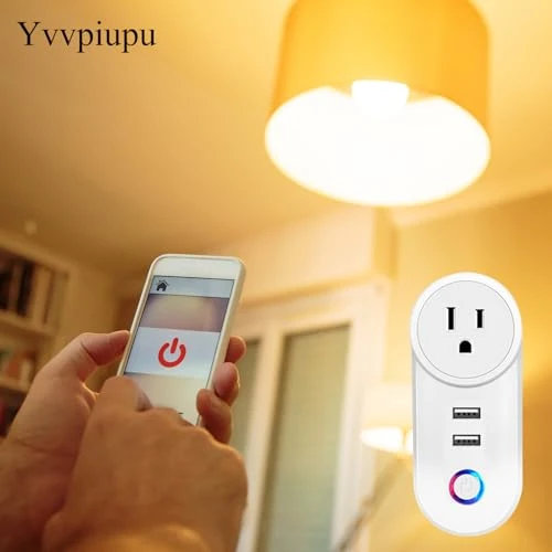 Dual Mode WiFi Smart Plug with 3 Outlets and USB — Smart Plug, Yvvpiupu