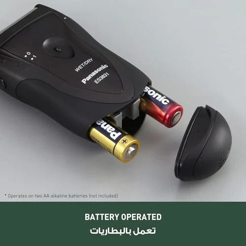 Electric Razor for Men, Cordless Wet Dry Lightweight Shaver with Ergonomic Grip, Panasonic