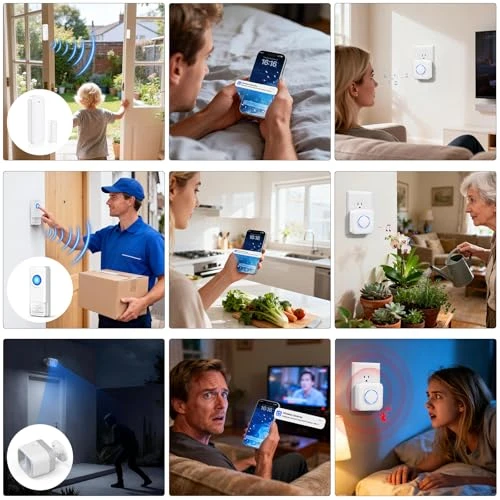 Motion Sensor Kit with Gateway, Door Sensor, and Button — Motion Sensor, Satisure