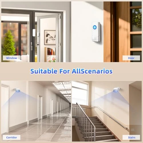 Motion Sensor Kit with Gateway, Door Sensor, and Button — Motion Sensor, Satisure