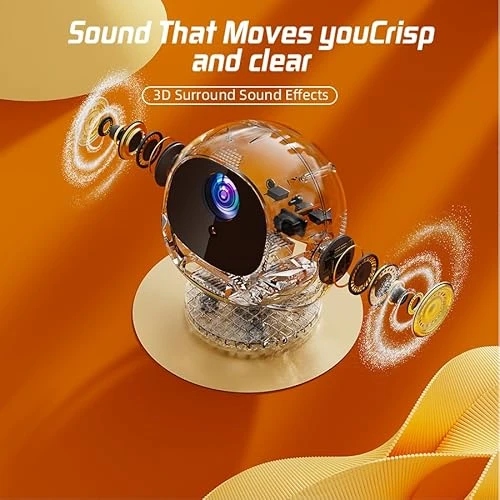 Smart 360° Rotatable Projector with 4K Support — Smart Projector, XBJ