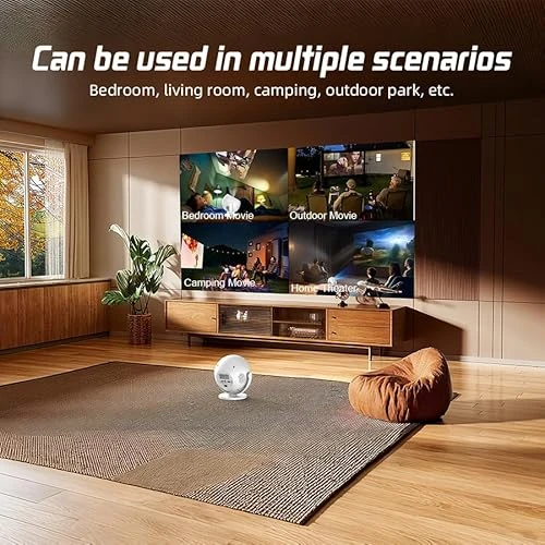 Smart 360° Rotatable Projector with 4K Support — Smart Projector, XBJ