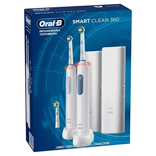 Smart Clean 360 Rechargeable Electric Toothbrush, 2-pack — Electric Toothbrush, Oral-B