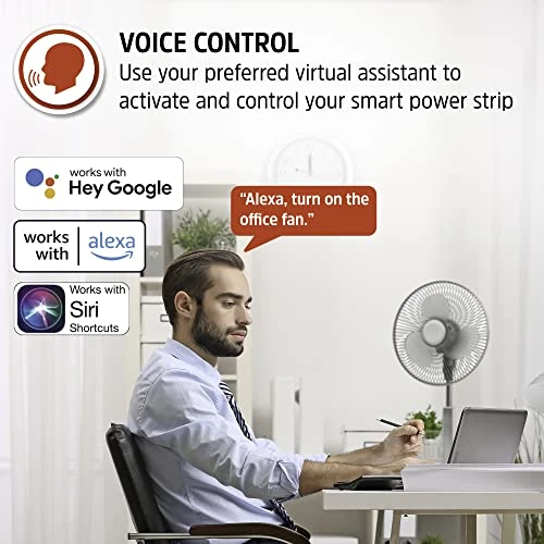 Smart Wi-Fi 3 Outlet Power Strip — Power Solutions & Surge Protection, Energizer Connect