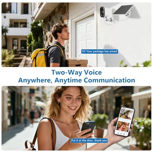 Solar Powered Outdoor Security Camera — Security Camera, Fazoxo