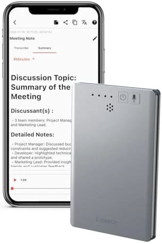 Voice Recorder with AI Transcription and Summarization, Luowice