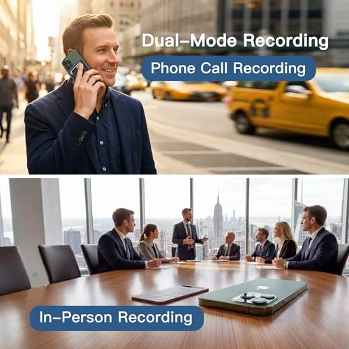 Voice Recorder with AI Transcription and Summarization — Translator Device, Generic