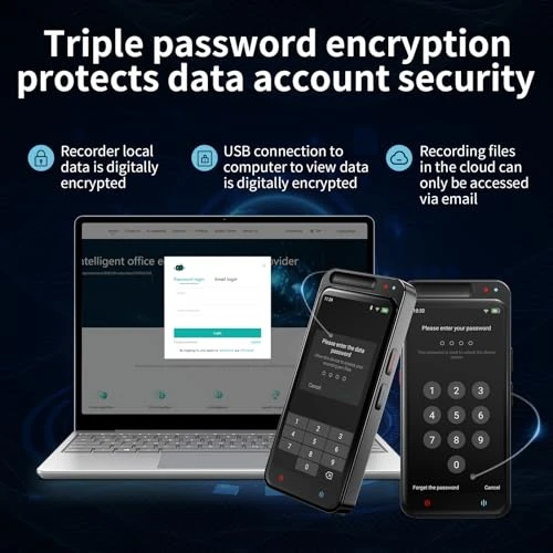 Voice Recorder with AI Transcription, Summary, Translation, and Playback — Translator Device, Rpbznr