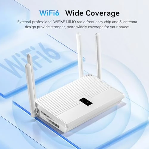 WiFi 6 Router with 4 High-Gain Antennas, BLIYEE