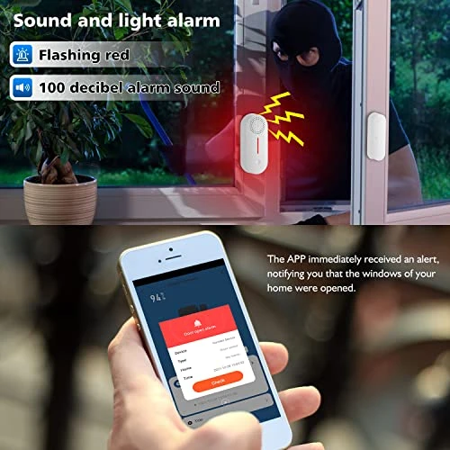 WiFi Door Window Sensor Alarm — Smart Home Security, Gaoducash