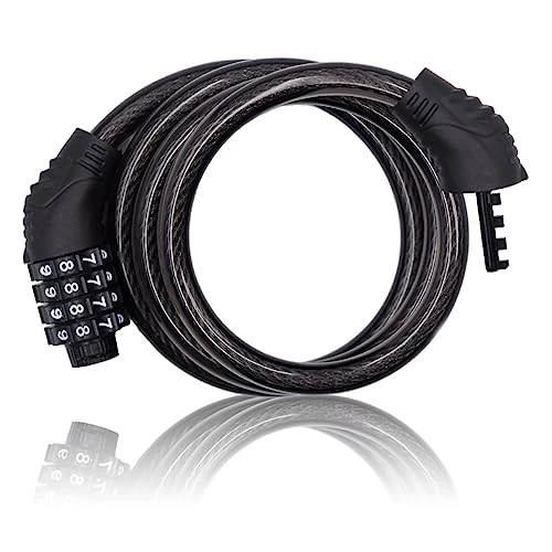 4 Digit 3 Feet Long Bike Lock Cable Combination, Revelook