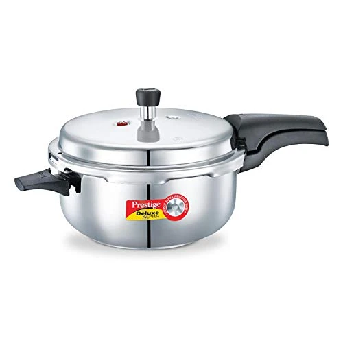 Alpha Deluxe Induction Base Stainless Steel Deep Pressure Pan — Multicooker, Prestige