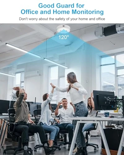 Camera Smoke Detector WiFi HD 1080P Cameras Wireless Small Nanny Cam for Home Surveillance Security Cam Indoor/Outdoor... — Security Camera, braosusner