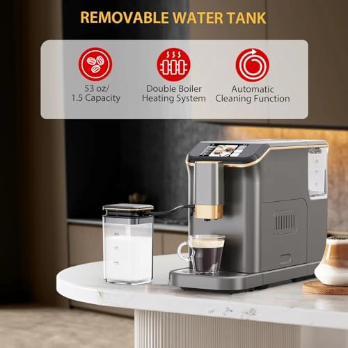 Espresso Maker With Milk Frother — Coffee Maker, GustoWave