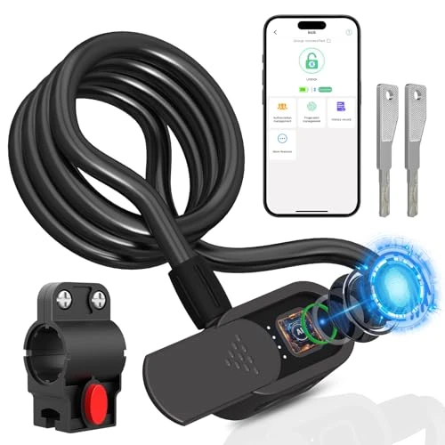 Fingerprint Bike Lock with Keys — Smart Lock, Eseesmart