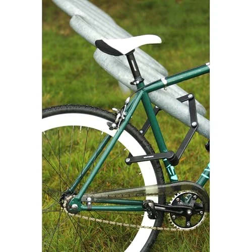 Folding Bike Lock, Compact Lightweight High Security Anti-Theft Foldable Bicycle Lock with 2 Keys and Mount, Kryptonite