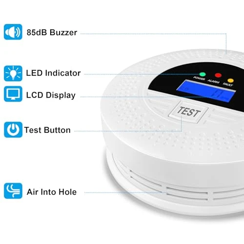 Interconnected Smoke and Carbon Monoxide Detector, Soewolit