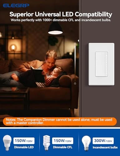 Multi-Location Dimmer Light Switch — Smart Switch, ELEGRP