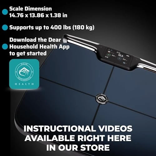 Smart Digital Body Weight Scale — Body Composition Analysis, Dear Household