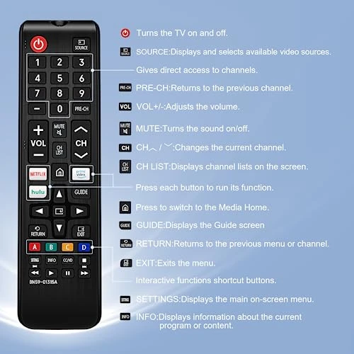 Universal Remote Control for Samsung Smart TV, vtinvan
