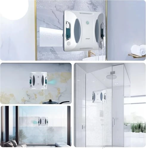 Window Cleaner Robot with Double-Sided Spray and Strong Suction — Window Cleaning Robot, FMART