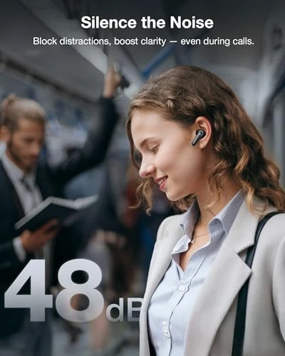 AI Voice Recorder Earbuds with Transcription and Noise Cancellation, VIAIM