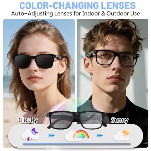 Smart Glasses with AI Translation and Photochromic Lenses — Smart Glasses, Loangyunfone