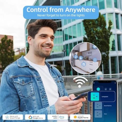 Smart Power Strip with 5ft Extension Cord, UseeLink