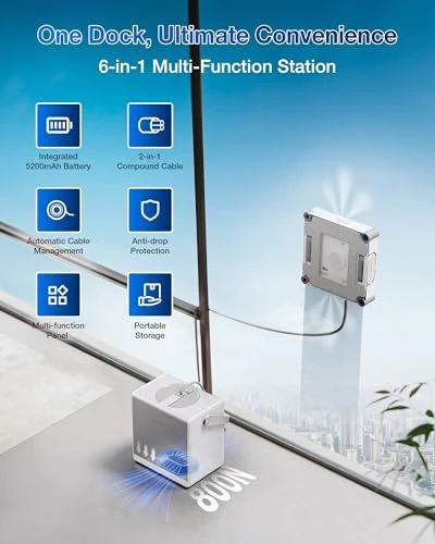 Window Cleaning Robot with Multifunction Station — Window Cleaning Robot, ECOVACS