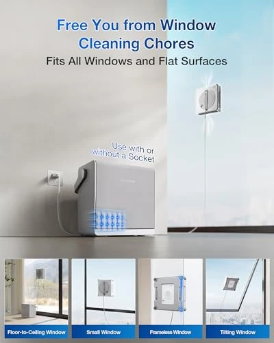 Window Cleaning Robot with Multifunction Station — Window Cleaning Robot, ECOVACS