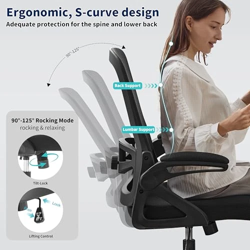Ergonomic Office Chair with Adjustable Lumbar Support and Breathable Mesh — Smart Chairs, Nexthro