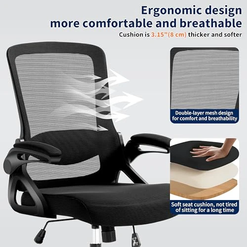 Ergonomic Office Chair with Adjustable Lumbar Support and Breathable Mesh — Smart Chairs, Nexthro