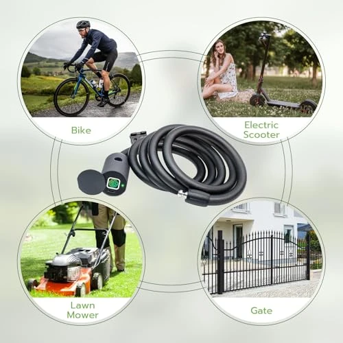 Fingerprint Bike Lock Cable — Smart Lock, Eseesmart