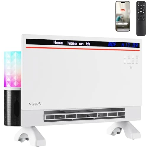 Smart Electric Space Heater with Bluetooth Speaker and RGB Light — Heating System, VallisCo