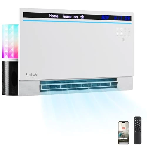 Smart Electric Space Heater with Bluetooth Speaker and RGB Light — Heating System, VallisCo